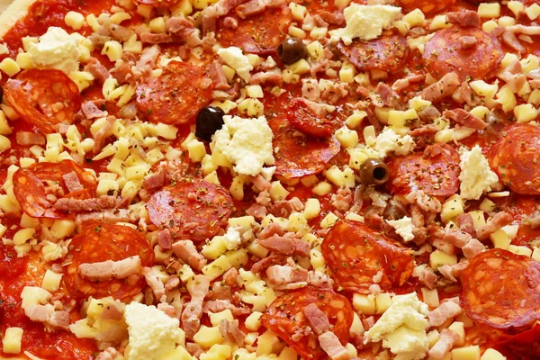 Close up of Neapolitan pizza — Stock Photo, Image