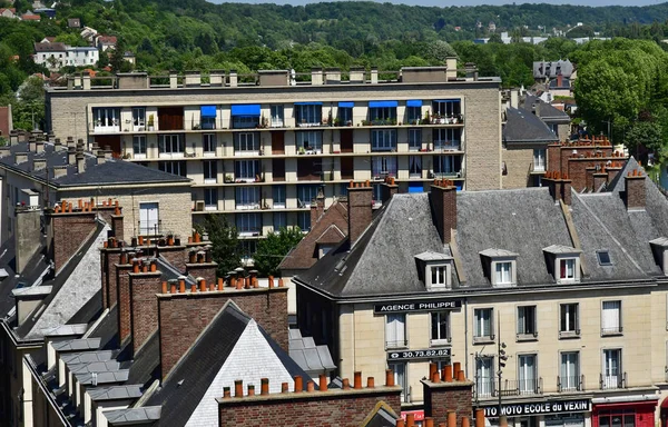 Pontoise, Franciaország-június 2 2019: történelmi város — Stock Fotó