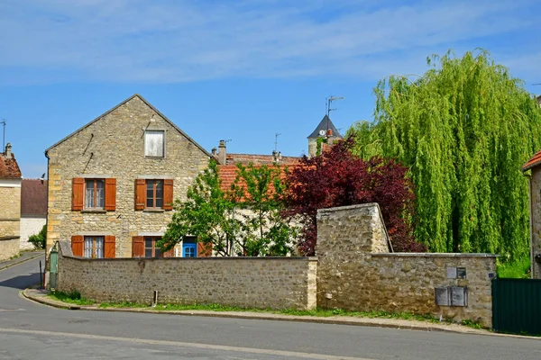 Sagy, France - 24 mai 2019 : centre du village — Photo