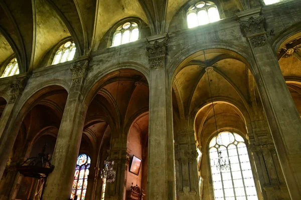 Pontoise , France - june 2 2019 : Saint Maclou cathedral — Stock Photo, Image