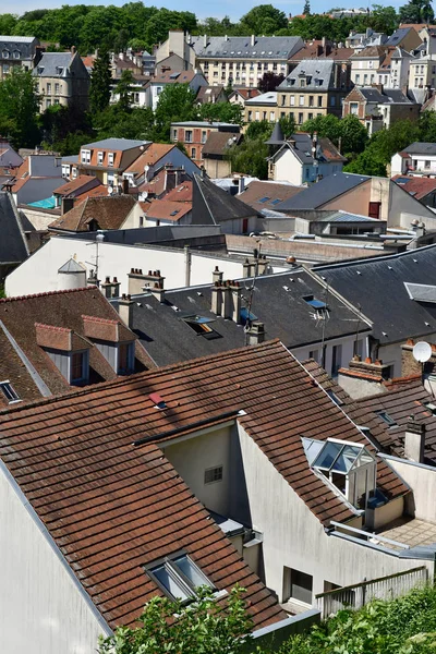 Pontoise, Frankrijk-juni 2 2019: historische stad — Stockfoto