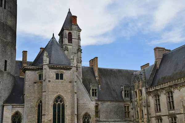 Chateaudun Fransa-Haziran 30 2019: Gotik kale — Stok fotoğraf