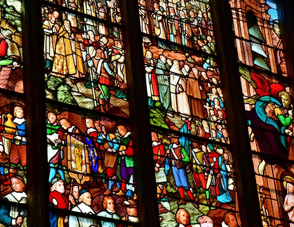 Pontoise , France - june 2 2019 : Saint Maclou cathedral — Stock Photo, Image