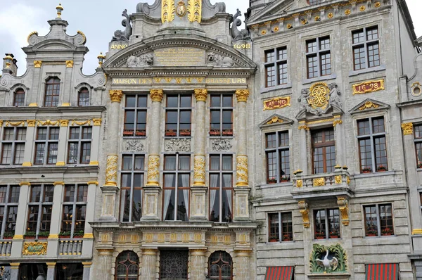 Belgio, pittoresca Grand Place di Bruxelles — Foto Stock