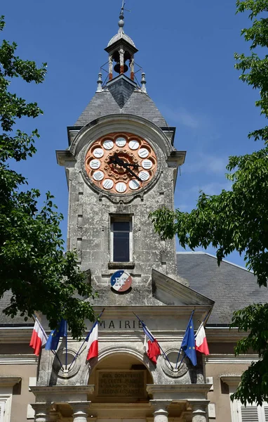 Villiers sur Loir; Frankrijk-juni 30 2019: het stadhuis — Stockfoto