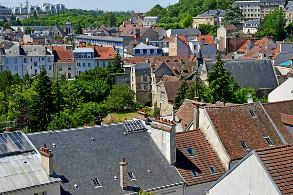 Pontoise, Frankrike-juni 2 2019: historisk stad — Stockfoto