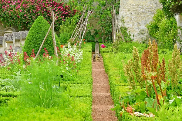 Villarceaux, Francia - 9 giugno 2019: castello storico — Foto Stock