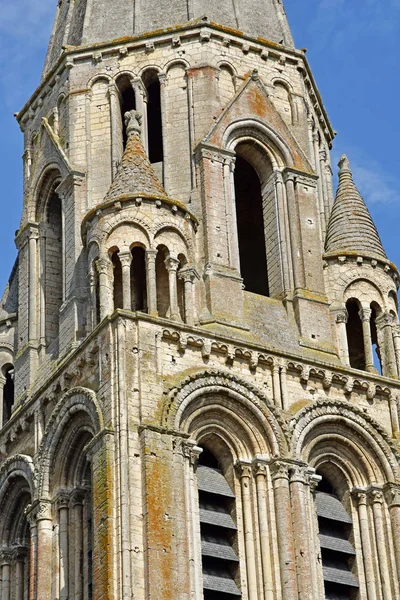 Vendome; France - june 28 2019: the Trinity Abbey of Vendome — Stock Photo, Image