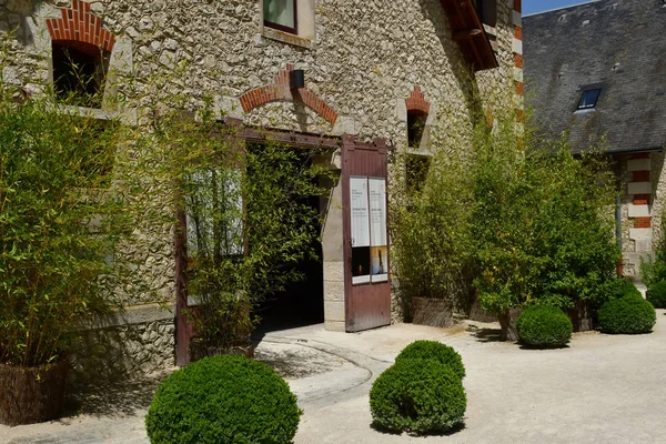 Chaumont sur loire; Frankreich - 29. Juni 2019: Schloss-Bauernhof — Stockfoto