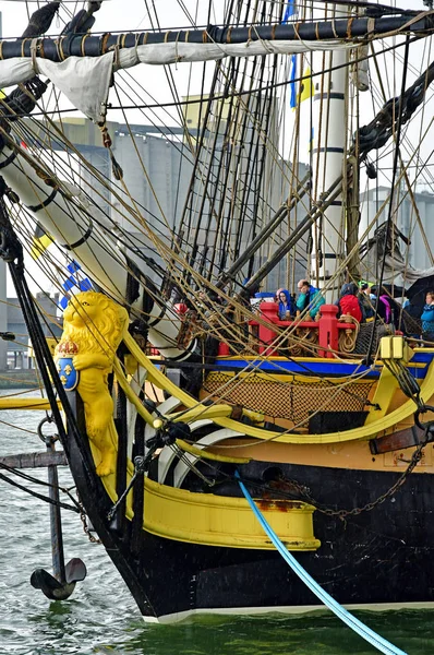 Rouen, Francia - 10 giugno 2019: l Hermione 2012 — Foto Stock