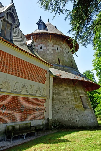 Chaumont sur Loire; Francia - 29 de junio de 2019: la caballeriza del castillo — Foto de Stock