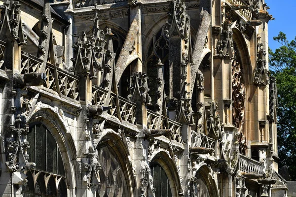 Les Andelys ; France - 2 juillet 2019 : Collégiale Notre Dame — Photo