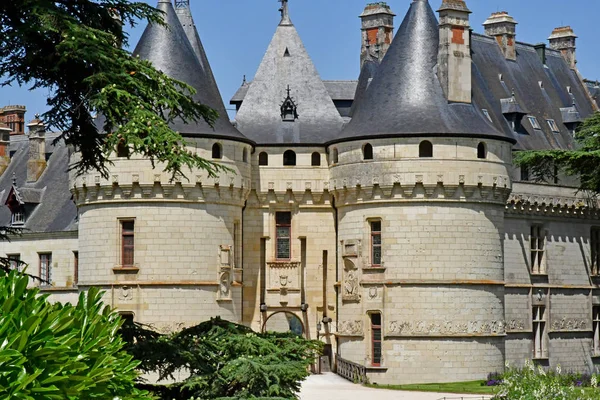 Chaumont sur Loire; Franciaország-június 29 2019: a reneszánsz vár — Stock Fotó