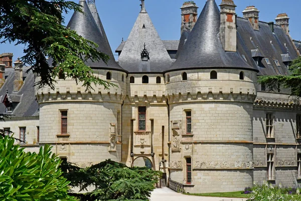 Chaumont sur Loire; Frankrijk-juni 29 2019: de renaissance kasteel — Stockfoto