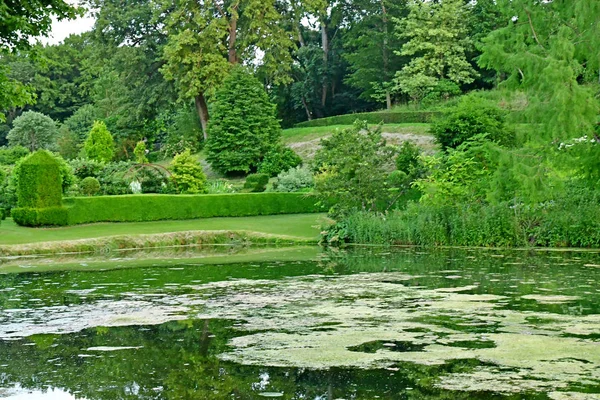 Sasnieres; France - june 30 2019: du Plessis Sasnieres garden — Stock Photo, Image