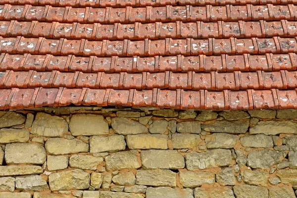 Guéry en Vexin, França - 24 de maio de 2019: centro da aldeia — Fotografia de Stock