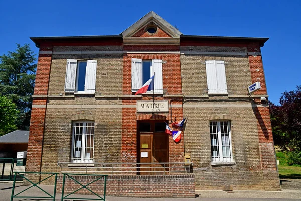 Harquency; France - july 2 2019 : the town hall — Stock Photo, Image