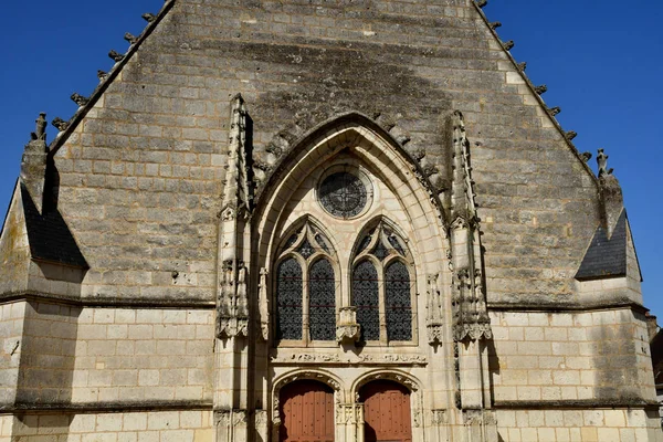 Lunay; Francia - 30 de junio de 2019: Iglesia de San Martín —  Fotos de Stock