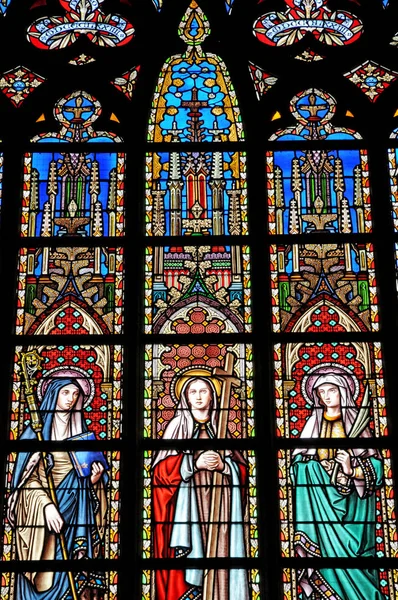 Belgique, pittoresque église Notre Dame du Sablon de Bruxelles — Photo