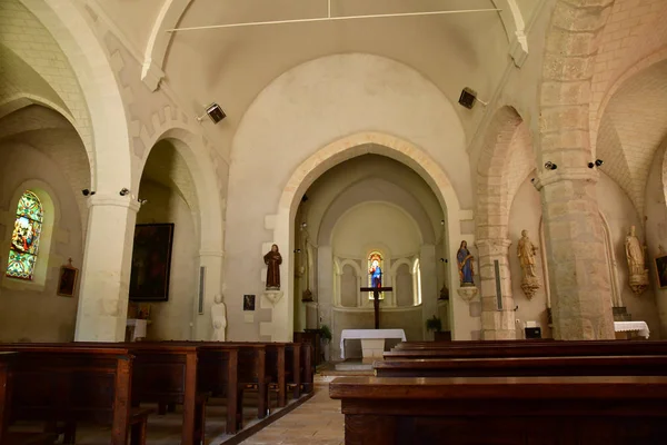 Fougeres sur Bievre; France - june 30 2019: Saint Eloi church — Stock Photo, Image