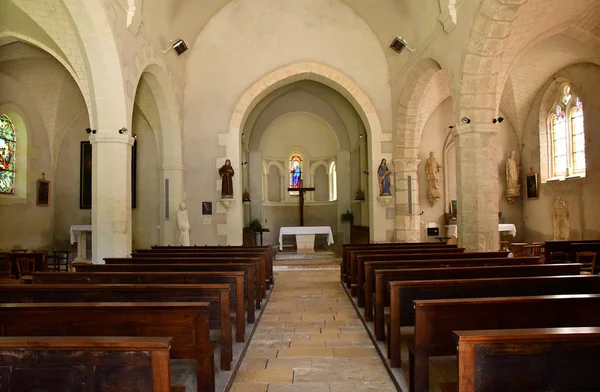 Fougeres sur Bievre; France - june 30 2019: Saint Eloi church — Stock Photo, Image