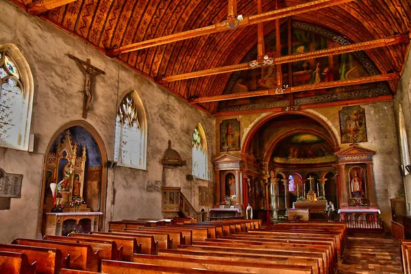 Lunay; França - 30 de junho de 2019: Igreja de Saint Martin — Fotografia de Stock