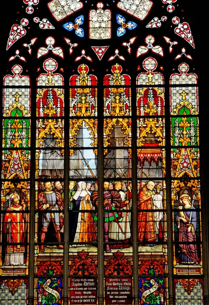 Bélgica, pitoresca catedral de Bruxelas — Fotografia de Stock