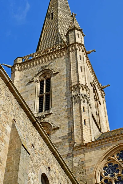 Saint Malo; Francja-28 2019 lipca: Katedra św Vincent — Zdjęcie stockowe