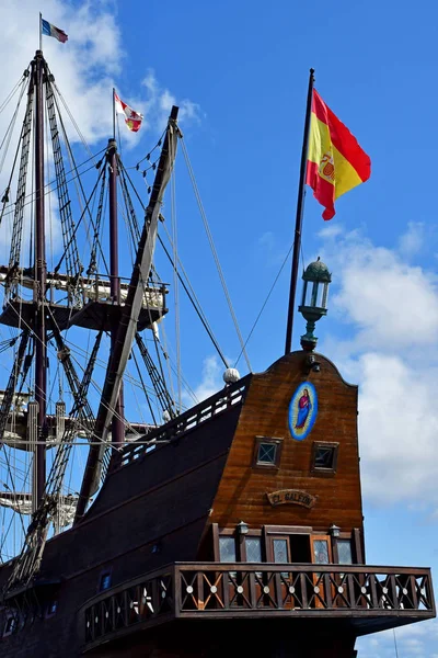 Saint Malo; Francja-Lipiec 28 2019: Galleon hiszpański — Zdjęcie stockowe