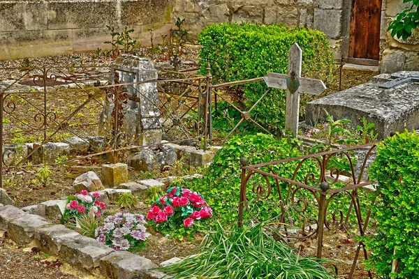 Guiry en Vexin, Francia - 24 maggio 2019: il cimitero — Foto Stock