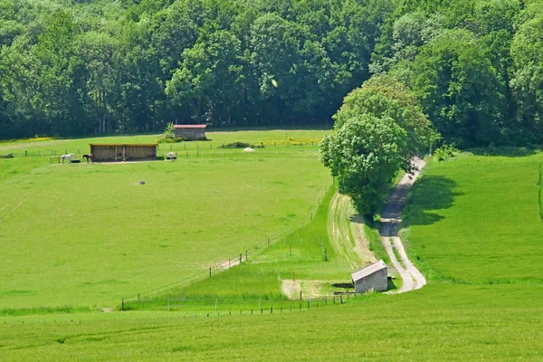 Lainville en Vexin, Frankrike - mai 24 2019: Landskap – stockfoto