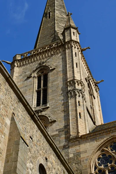 Saint Malo; Francja-28 2019 lipca: Katedra św Vincent — Zdjęcie stockowe