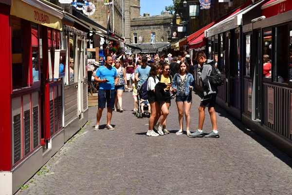 Saint Malo; França - 28 de julho de 2019: cidade pitoresca no verão — Fotografia de Stock