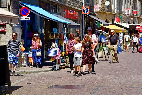 Saint-Malo; Frankrijk-juli 28 2019: pittoreske stad in de zomer — Stockfoto