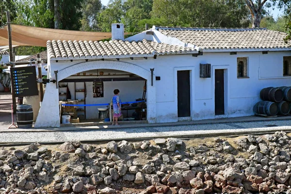 Palos de la Frontera; Hiszpania-sierpień 28 2019: Muelle de Las Car — Zdjęcie stockowe