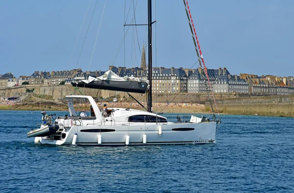 Saint Malo; France - july 28 2019 : the picturesque city — Stock Photo, Image