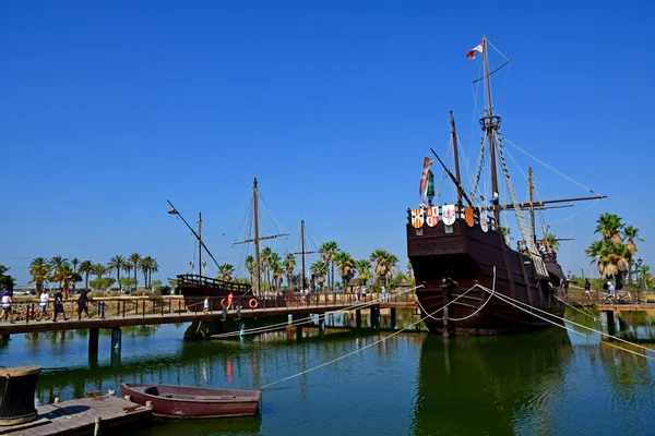 Palos de la frontera; spanien - 28. august 2019: muelle de las car — Stockfoto