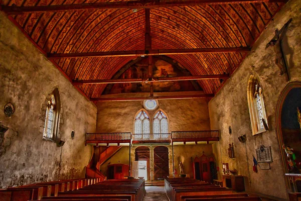 Lunay; frankreich - 30. juni 2019: kirche Saint Martin — Stockfoto