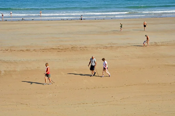 Saint Malo ; France - 28 juillet 2019 : la plage de Sillon — Photo