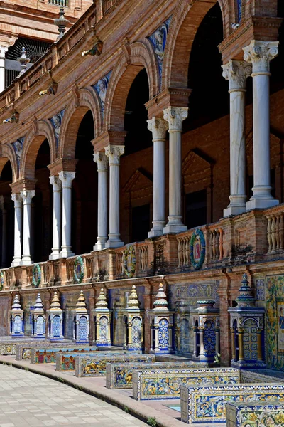 Sevilla ; Espagne - 28 août 2019 : Plaza de Espana — Photo