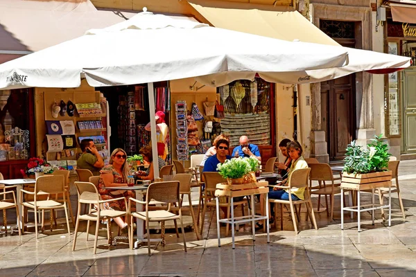 Granada Hiszpania-Sierpień 27 2019: Plaza de Las Pasiegas — Zdjęcie stockowe