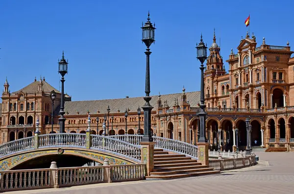 Sevilla; España - 28 de agosto de 2019: Plaza de España — Foto de Stock