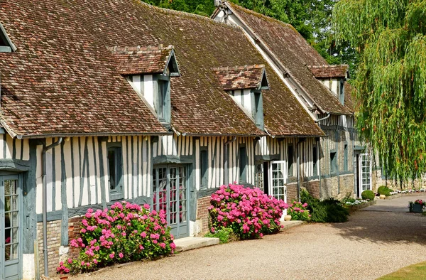 Harquency; France - july 19 2019 : la Grange de Bourgoult, an ol — Stock Photo, Image