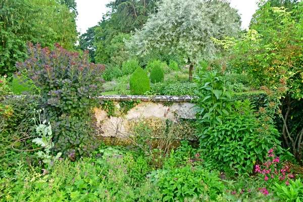 Sasnieres；France - june 30 2019：du Plessis Sasnieres garden — 图库照片