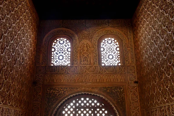 Granada; Spain - august 27 2019 : Alhambra palace — Stock Photo, Image