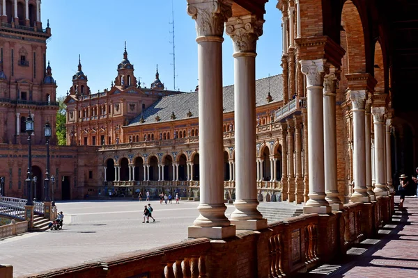 Sevilla; España - 28 de agosto de 2019: Plaza de España — Foto de Stock