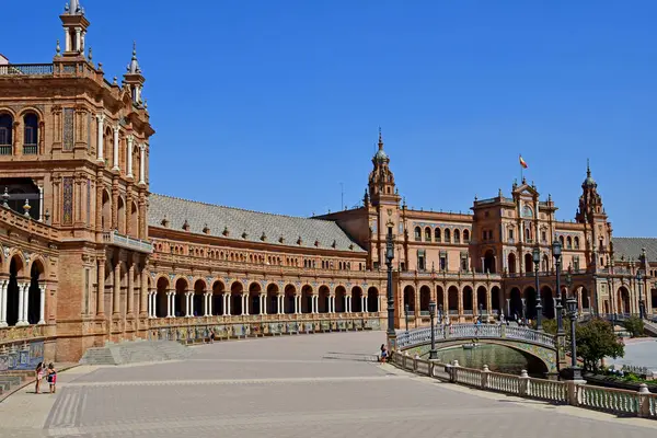 Sevilla; Spain - august 28 2019 : Plaza de Espana Royalty Free Stock Photos