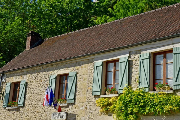 Haute Isle; Francia - 15 de mayo de 2019: Ayuntamiento —  Fotos de Stock