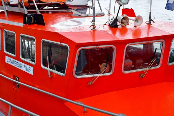 Rouen, France - june 10 2019 : rescue boat — Stock Photo, Image