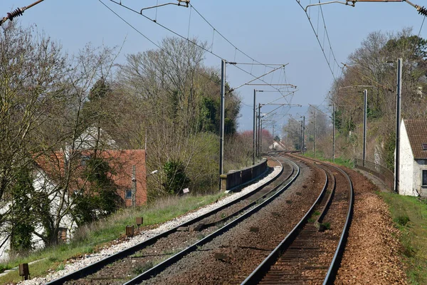 Triel sur Seine; Francia - 22 de marzo de 2019: el centro de la ciudad — Foto de Stock